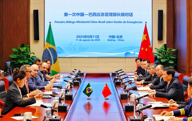 王祥喜会见巴西地区一体化发展部部长戈埃斯